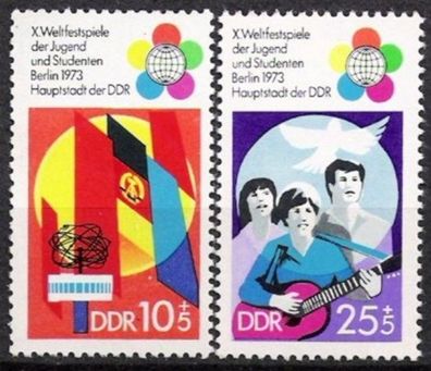 DDR Nr.1829/30 * * Weltfestspiele 1973, postfrisch