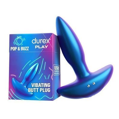 Durex Play Pop & Buzz Analkork mit Vibration