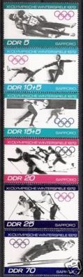 DDR Nr.1725/30 * * Winterolympiade 1971, postfrisch