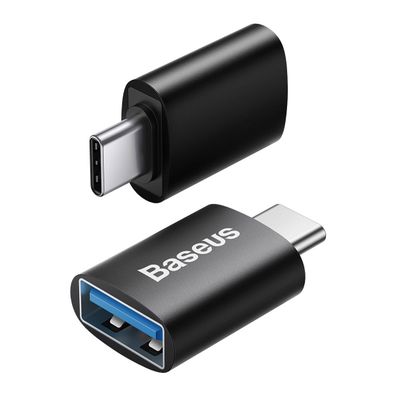 Baseus Ingenuity Series Steckeradapter USB Typ C auf USB-A 3.2 Gen 1 schwarz (ZJJQ