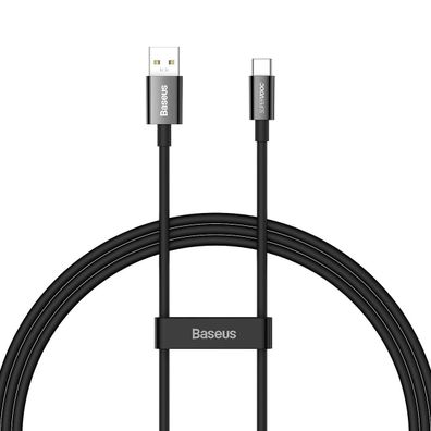 Baseus Superior Series Supervooc USB-A auf USB-C Kabel 65W 1m schwarz