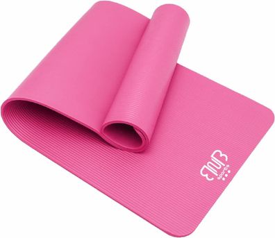 Premium NBR Sportmatte, rutschfeste Gymnastikmatte, Rosa Yogamatte Stretching