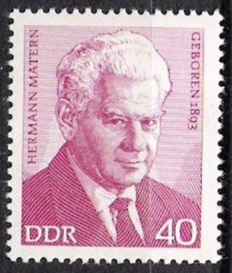 DDR Nr.1855 * * Hermann Matern 1973, postfrisch