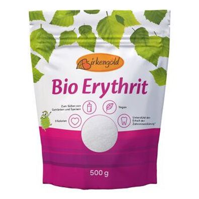 Birkengold 6x Birkengold Bio Erythrit Beutel 500g