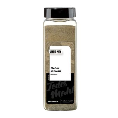 Ubena Pfeffer schwarz gemahlen kräftiger aromatischer Geschmack 600g