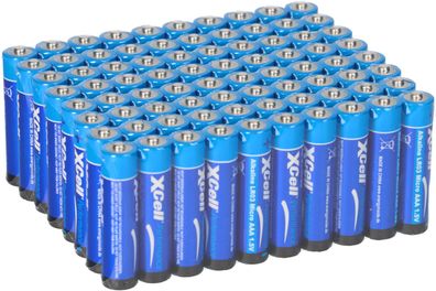 80x XCell AAA Micro Super Alkaline 1,5V Batterie