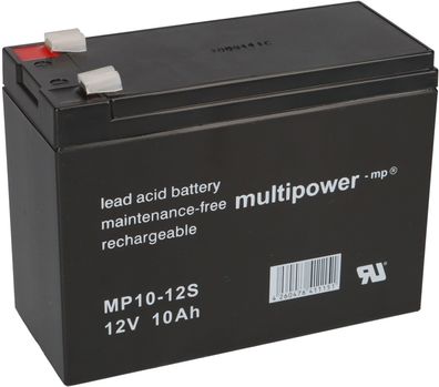 Multipower Blei-Akku MP10-12S Pb 12V / 10Ah Faston 4,8