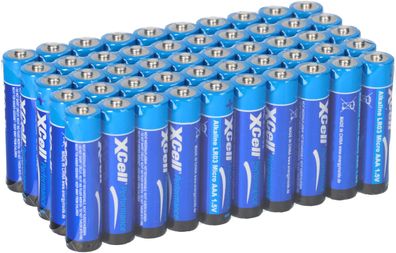 50x XCell AAA Micro Super Alkaline 1,5V Batterie