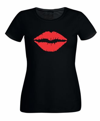 Kussmund rot Damen T-Shirt