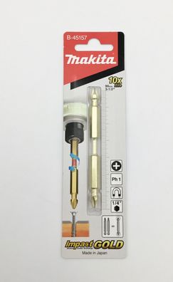 Makita BIT Doppelkreuzschlitzbit Impact Gold Torosion PH1 - 90 mm, 1 Stück B-45157