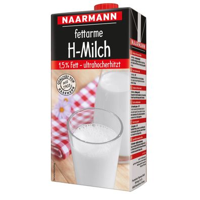 Naarmann H Milch 1.5 Fettgehalt ultrahocherhitzt 1000ml