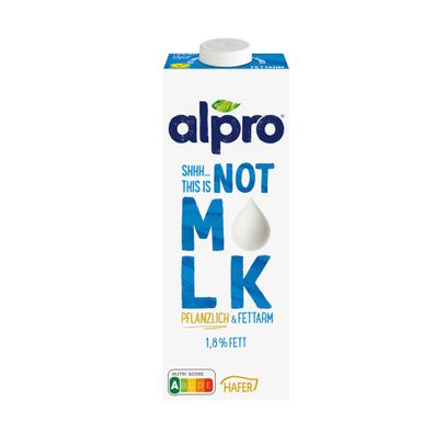 Alpro Haferdrink Shh This is not MLK pflanzlich fettarm 1000 ml