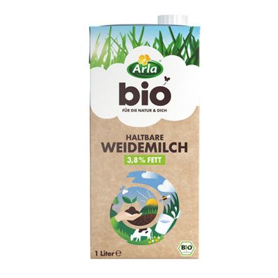 Arla Bio H Vollmilch 3.8 aus feiner haltbarer Bio Weidenmilch 1000ml