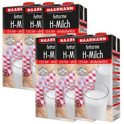 Naarmann H Milch 1.5 Fett ultrahocherhitzt 1000ml 6er Pack