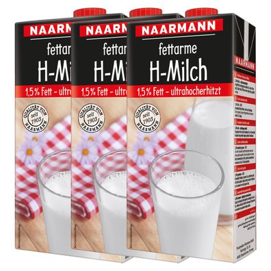 Naarmann H Milch 1.5 Fett ultrahocherhitzt 1000ml 3er Pack