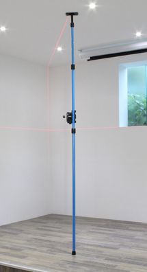 Linienlaser hedue L1 Set mit Klemmsäule