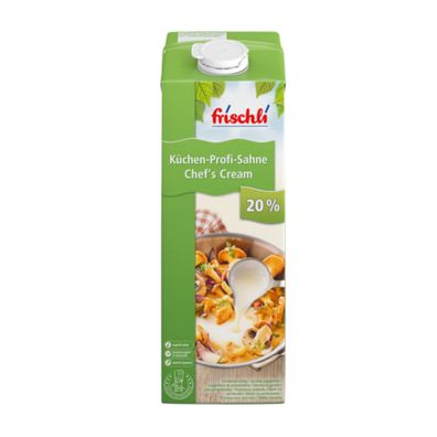 Frischli Küchen Profi Sahne 20% ultrahocherhitzt Packung 1000g