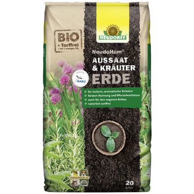 NEUDORFF® NeudoHum® Aussaat- & KräuterErde - 20 Liter torffrei