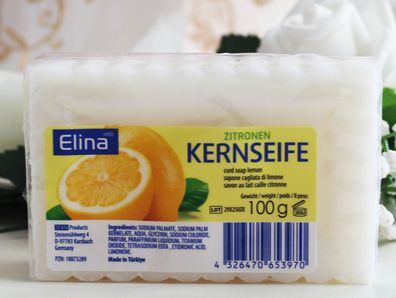 100g Haushaltsseife Zitronen Kernseife Waschseife Seife