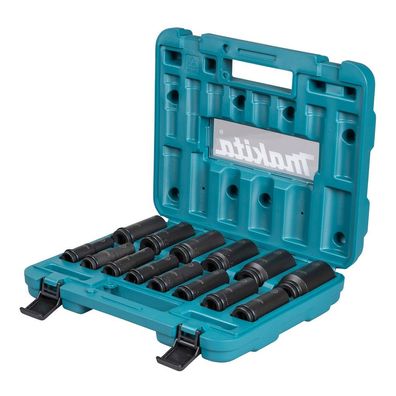 Makita Steckschlüssel Set 14-teilig 1/2 Zoll KFZ-Schlagnuss-Set Koffer E-16586