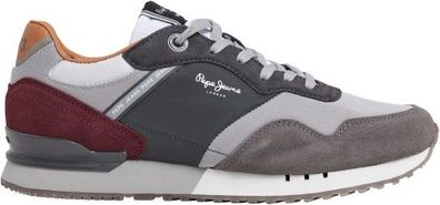 Pepe Jeans London Brand M - Dark Grau Leder/Synthetik