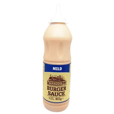 Mississippi Burger Sauce Mild leicht cremig würzig im Geschmack 855ml