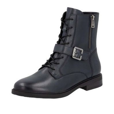 Remonte Biker Boots - Stahlblau Glattleder