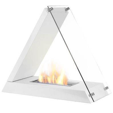 Moritz Bio Ethanol Standkamin 72 x 62 x 30 cm weiß Tischkamin Kaminofen