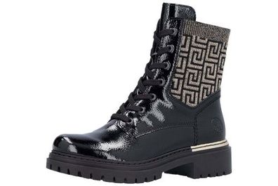 Rieker Boot - Schwarz / Gold Leder