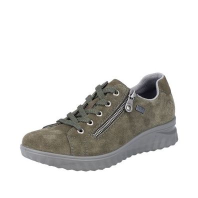 Rieker Halbschuhe - Khaki / Moor Leder