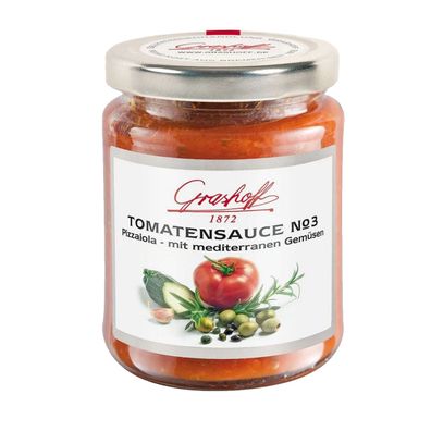 Grashoff Tomatensauce No. 3 nach mediterrane Art mit Gemüse 200ml