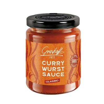 Grashoff BBQue Currywurst Sauce Classic leicht säuerlich süß 200ml