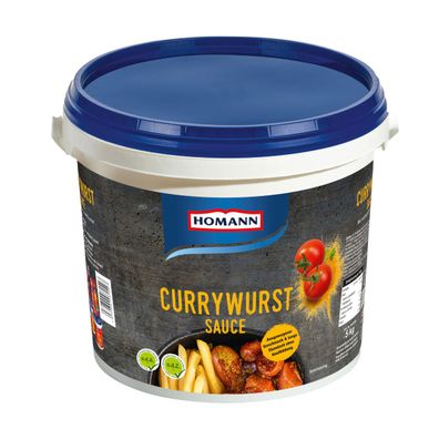 Homann Currywurstsauce mit süßlich und scharfer Würze Eimer 5kg