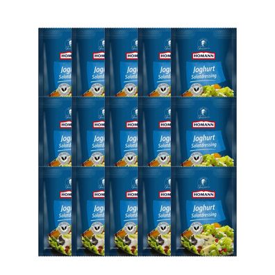 Homann Salatdressing Joghurt leicht fruchtige Zitronennote15x70ml