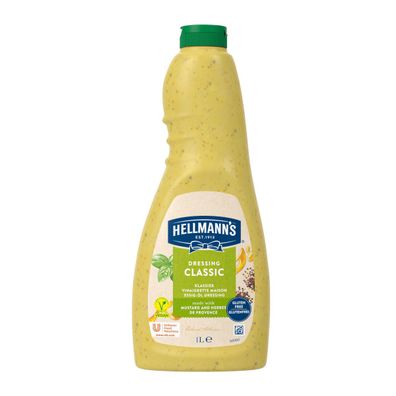 Hellmann's Dressing Essig Öl frisches Salatdressing Flasche 1000ml