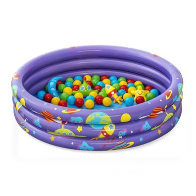 Bestway Bällebad Weltraum 102x25cm Planschbecken Ballpool Kinder Spielzeug Kugel