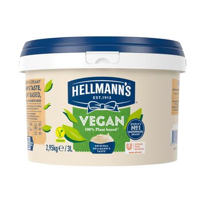 Hellmann's vegane Mayonnaise Vegane Alternative Eimer 3 Liter