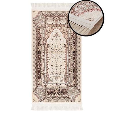 Gebetsteppich 70x125cm Läufer Seccade Islam Premium Qualität Fransen Teppich