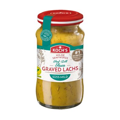 Kochs feine Gravad Lachs Sauce mit Senf und Dill im Glas 140ml