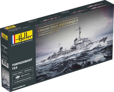 Heller Torpedoboot T23 in 1:400 1000810110 Glow2B 81011 Bausatz Schiff