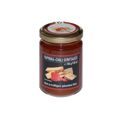 Ruwisch & Zuck Paprika Chili Senfsauce würzig scharf Glas 190g