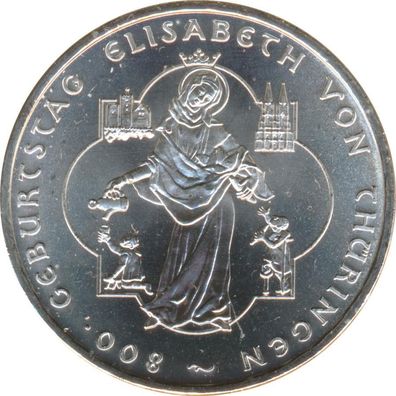 BRD 10 Euro 2007 A Elisabeth von Thü?ringen Silber*