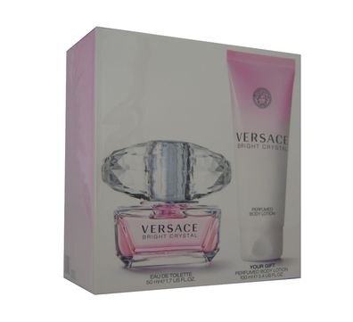 Versace Bright Crystal Eau de Toilette edt 50ml & Body Lotion 100ml