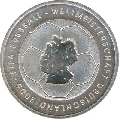 BRD 10 Euro 2003 G FIFA Fussball-WM 2006 Silber*