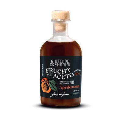 Cremonini Frucht mit Aceto Aprikose delikate süß saure Sauce 250ml