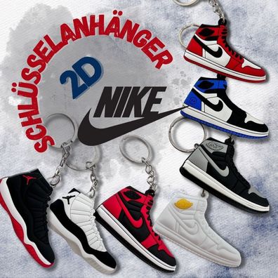 Nike Air Jordan Schlüsselanhänger Silikon 2D Mini Jump Man Sneaker