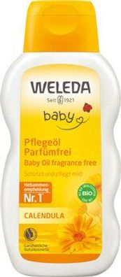 Weleda 3x WELEDA Calendula Pflegeöl Parfümfrei 200ml