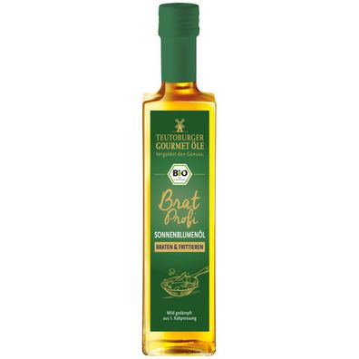 Teutoburger Bio Bratprofi Sonnenblumen Kernöl zum braten vegan 500ml