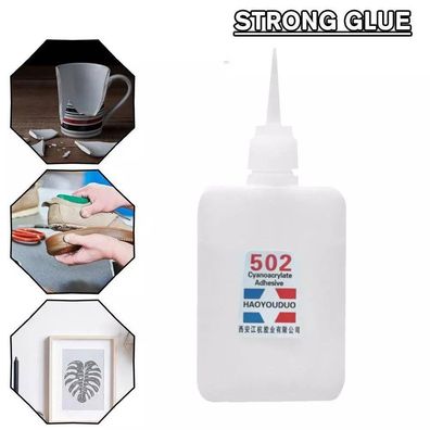 Super 502-Glue Cyanacrylat-Klebstoff Soforthaftung Reparatur 70ML Schnelle