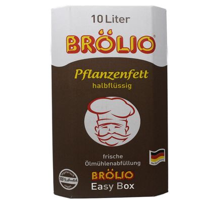 Brölio Pflanzenfett halbflüssig frische Ölmühlenabfüllung 10000ml